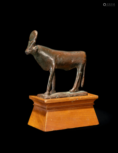 An Egyptian Bronze Apis Bull
