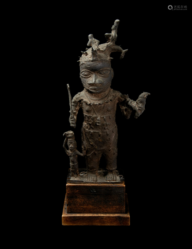 A Benin Bronze Figure of an Executioner …