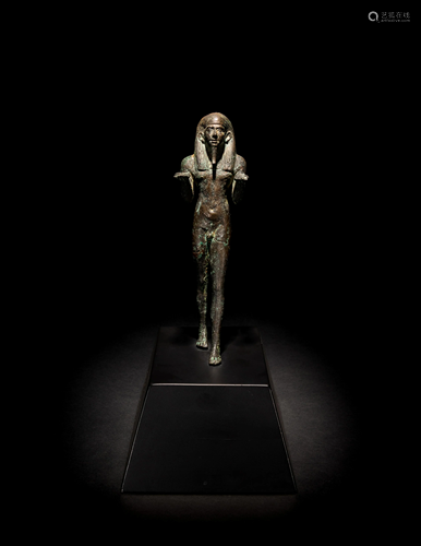 An Egyptian Bronze King or Deity as a Nude