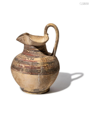 A Greek Painted Pottery Oinochoe