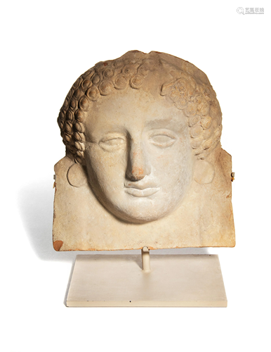 A Greek Terra Cotta Female Protome