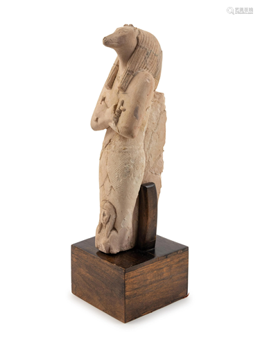 An Egyptian-Style Stucco Figure of Anubis