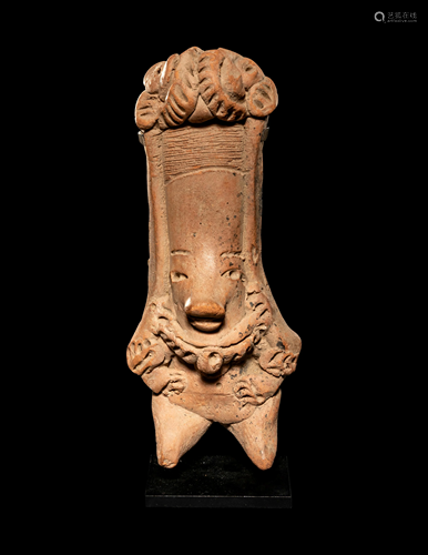 Two San Jeronimo Pottery Figures, a Colima …