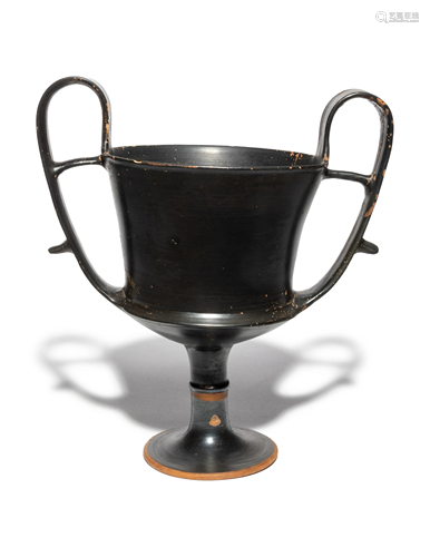 A Greek Black-Glazed Kantharos