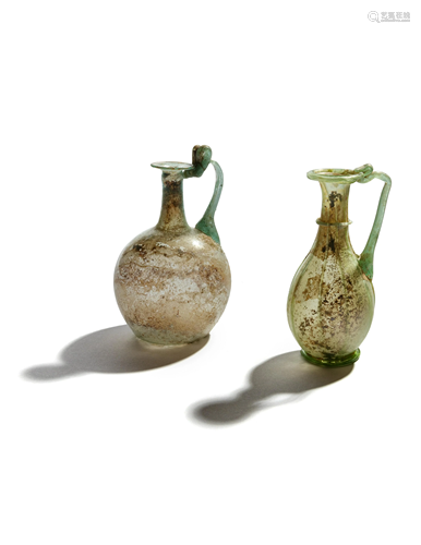 Two Roman Glass Jugs