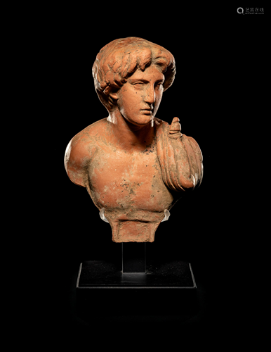 A Graeco-Roman Terra Cotta Bust, Possibly …