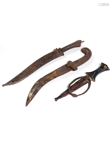 A Group of Daggers and Sheaths Length of fir…