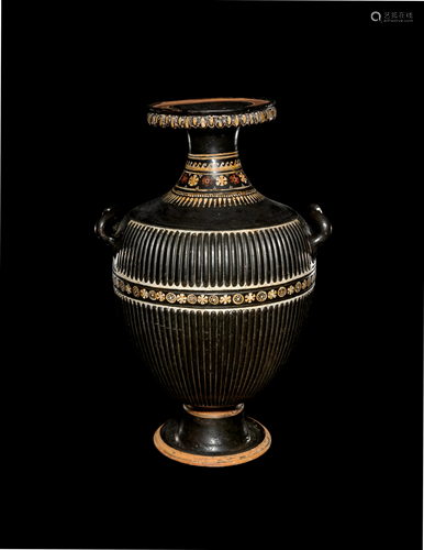 An Apulian Gnathian-Ware Ribbed Hy…