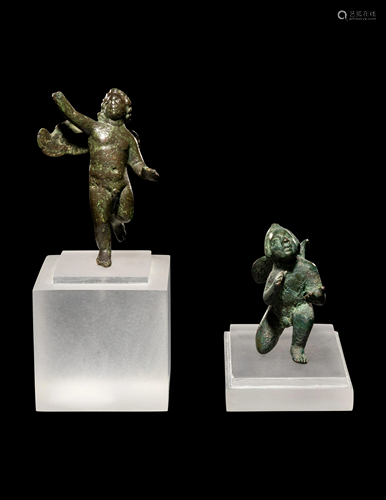 Two Roman Bronze Erotes