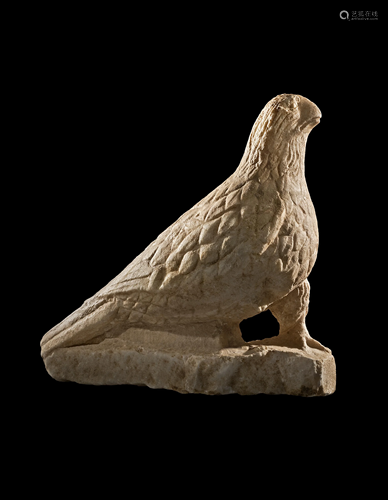 A Roman Marble Perching Eagle Length 17 i…