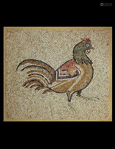 A Byzantine Marble Mosaic Panel With a Roos…