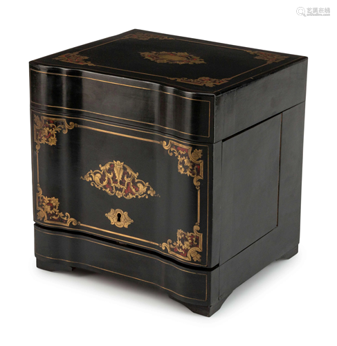 A Napoleon III Boulle-Inlaid and Ebonized…