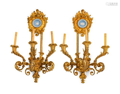 A Pair of Louis XV Style Blue and White