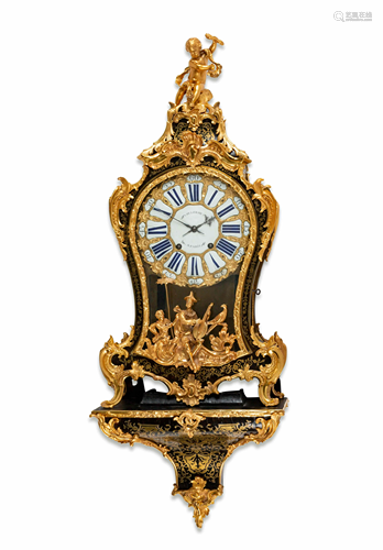 A Louis XV Style Boulle Bracket Clock and …