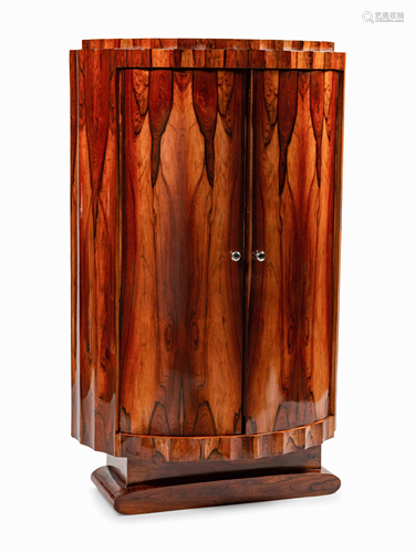 An Art Deco Style Rosewood Cabinet Height …