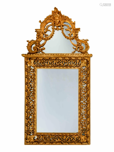A Pair of Regence Style Giltwood Mirrors Hei…