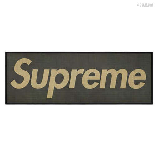 20SS woven straw mat box logo 凉席（黑）