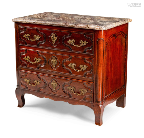 A Louis XV Provincial Walnut Commode Height …