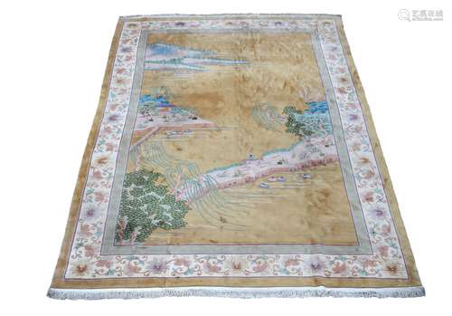 A large Chinese carpet