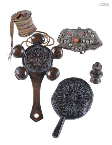 A group of Tibetan religious objects