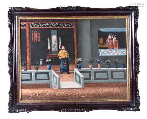 A Chinese export painting