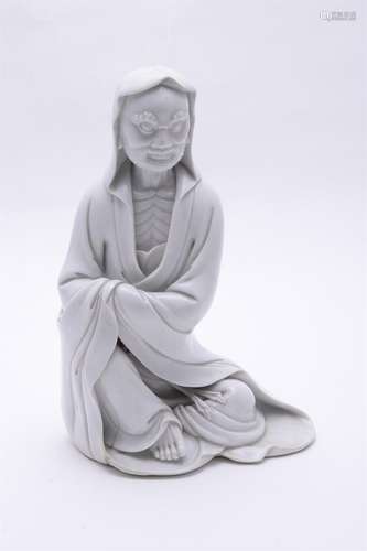 A Dehua figure of seated Damo