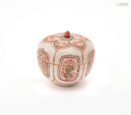 A Chinese Swatow type box and cover