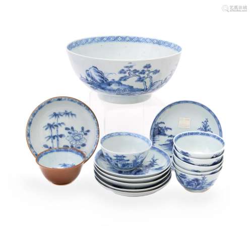 A Chinese blue and white 'Nanking Cargo' bowl