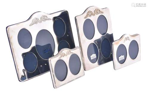 Four silver mounted photo frames by Ari. D. Norman