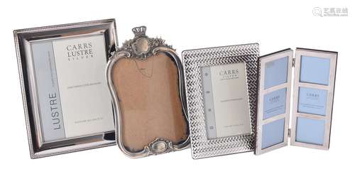 Three silver mounted photo frames by Carr's of Sheffield Ltd.