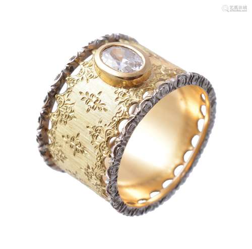 A gold coloured ring by Mario Buccellati