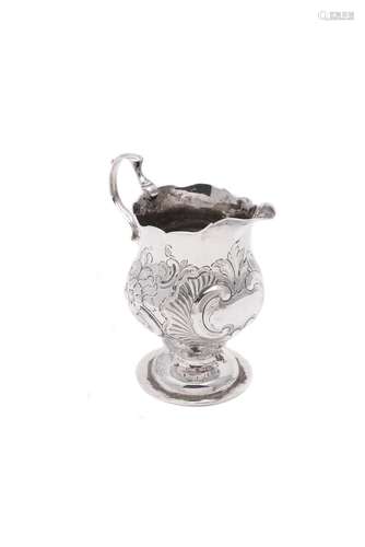 An early George III silver cream jug