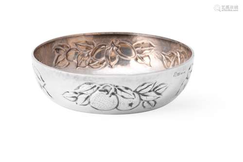 An Italian silver coloured bowl by Brandimarte