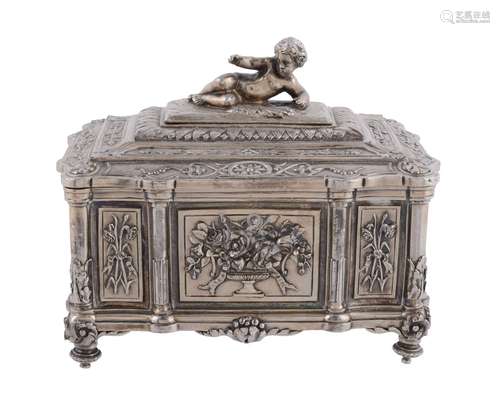 A Victorian electro-plated small jewellery casket by Mappin & Webb