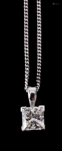 A diamond pendant