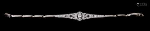 An early 20th century diamond bracelet