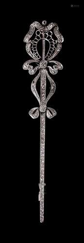 A Belle Epoque diamond brooch