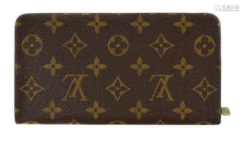 Louis Vuitton, a leather monogrammed purse