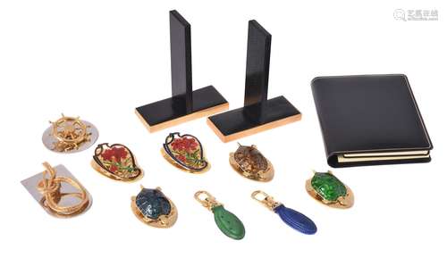 A collection of Asprey items