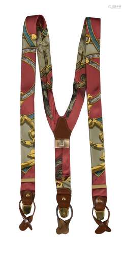 Hermes, l'instruction du Roy, a pair of silk braces