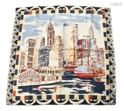 Prada, New York, a silk scarf