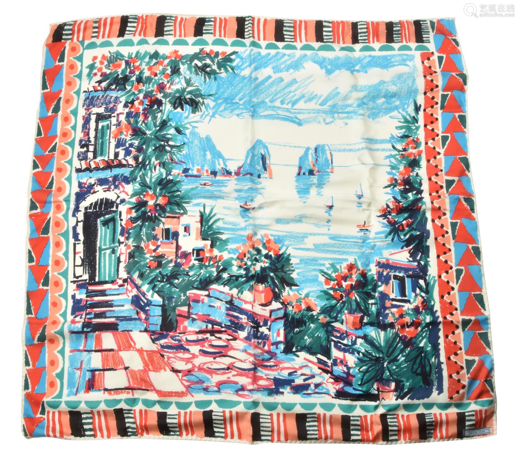 Prada, Capri, a silk scarf－【Deal Price Picture】