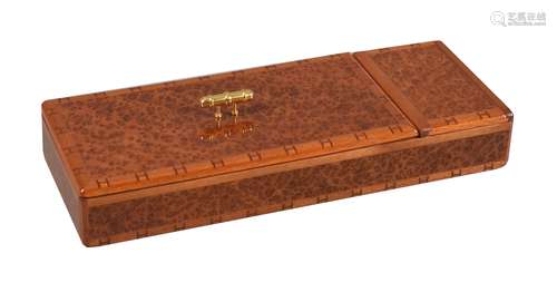 Hermes, a brown lacquered desk tidy