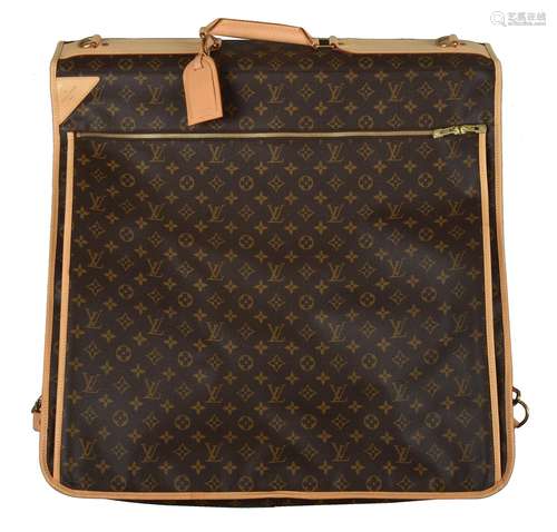 Louis Vuitton, a monogrammed canvas suit carrier