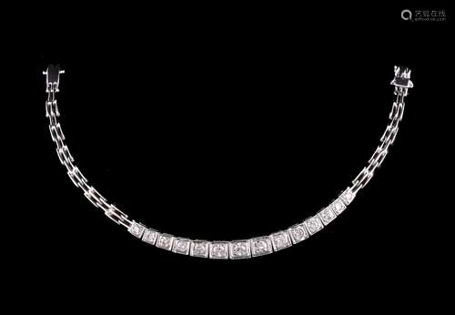 A diamond bracelet