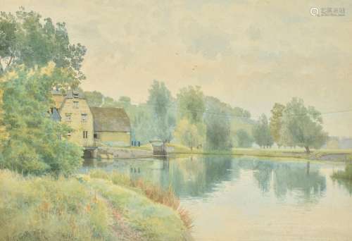 William Fraser Garden (British 1856-1921), Houghton Mill on the River Ouse, Cambridgeshire