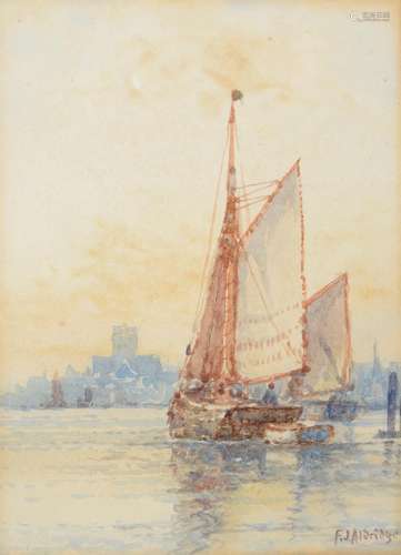 Frederick James Aldridge (British 1850-1933) , Sailing boats