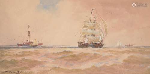 Thomas Bush Hardy (British 1842-1897), The South Sand Head of Godwins