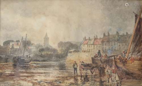 Samuel Bough (British 1822-1878) , View of Anstruther