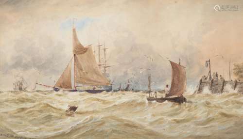 Thomas Bush Hardy (British 1842-1897), On the Medway